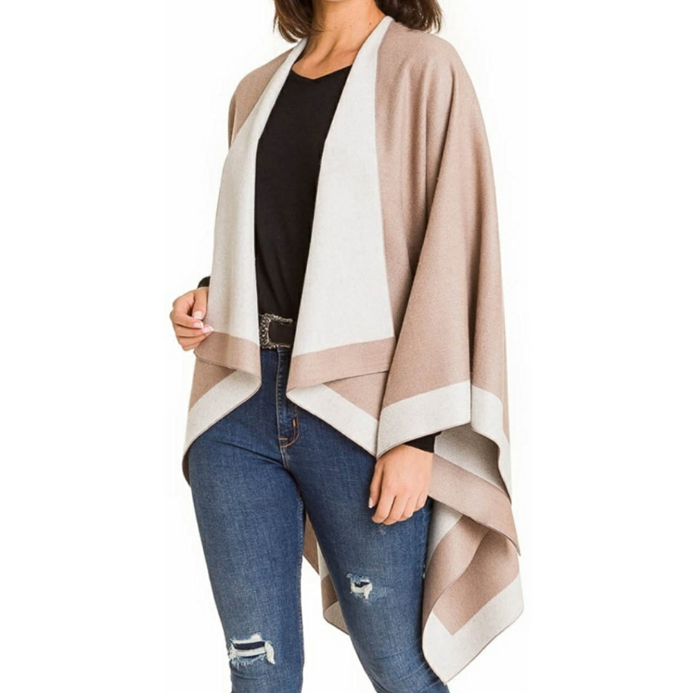 🆕️ Women's Shawl Wrap Poncho Ruana Cape Cardigan